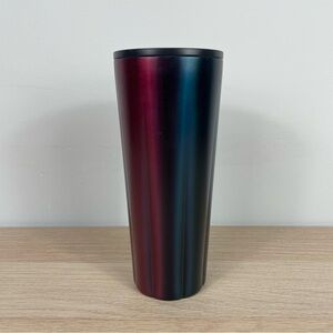 Starbucks Fall 2021 Oil Slick Scalloped Ombre Metallic Stainless Steel Tumbler